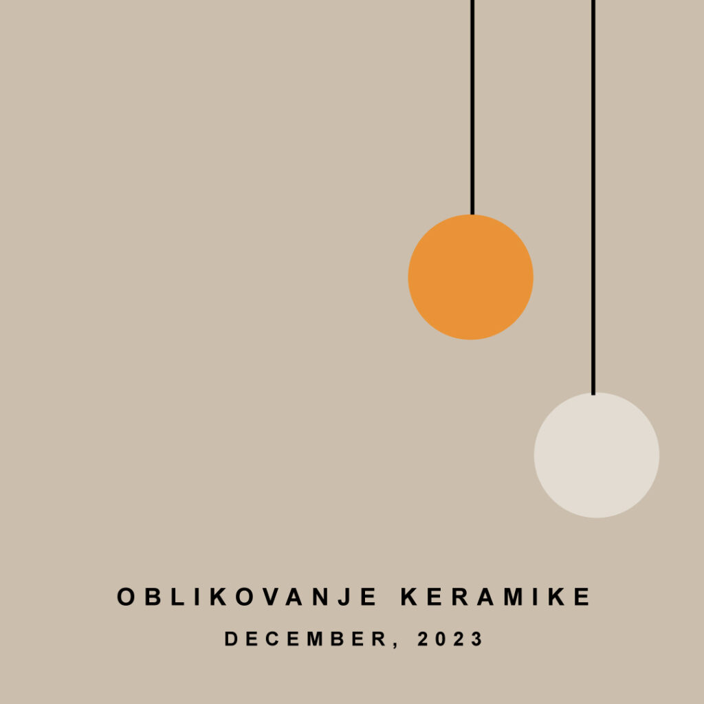 oblikovnje keramike december 2023