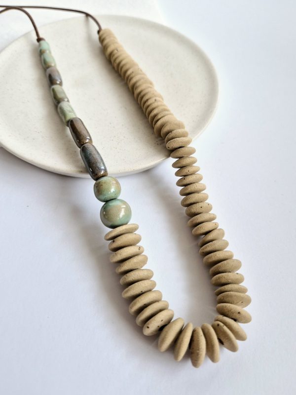 Ceramic beaded necklace