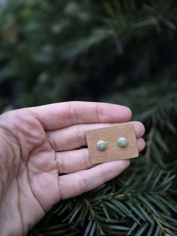 Ceramic stud earrings