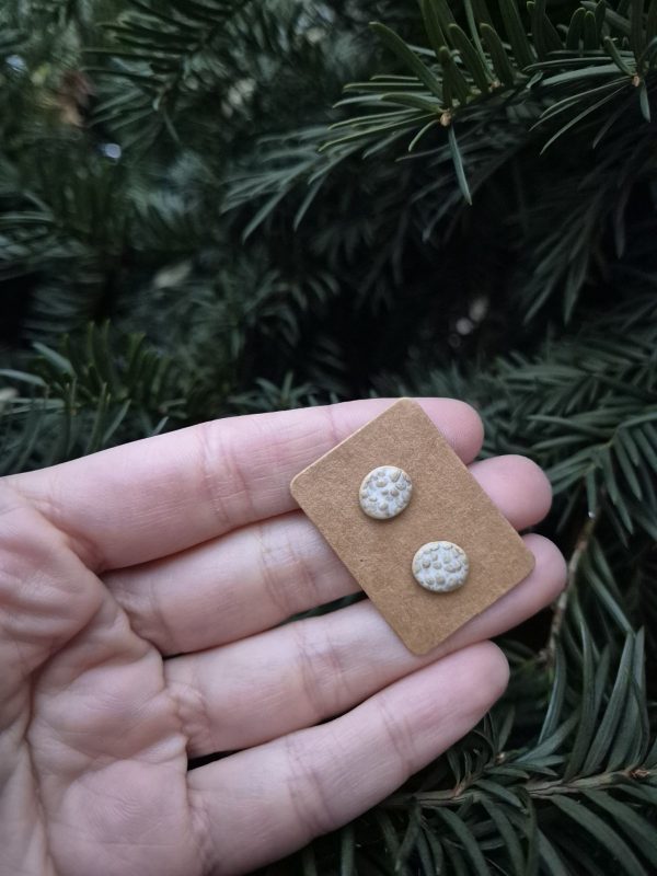Ceramic stud earrings