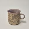 Ceramic sgraffito mug