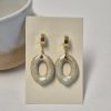 Ceramic statement earrings