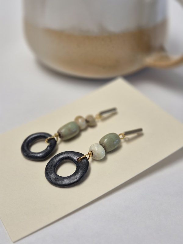 Contemporary ceramic earrings