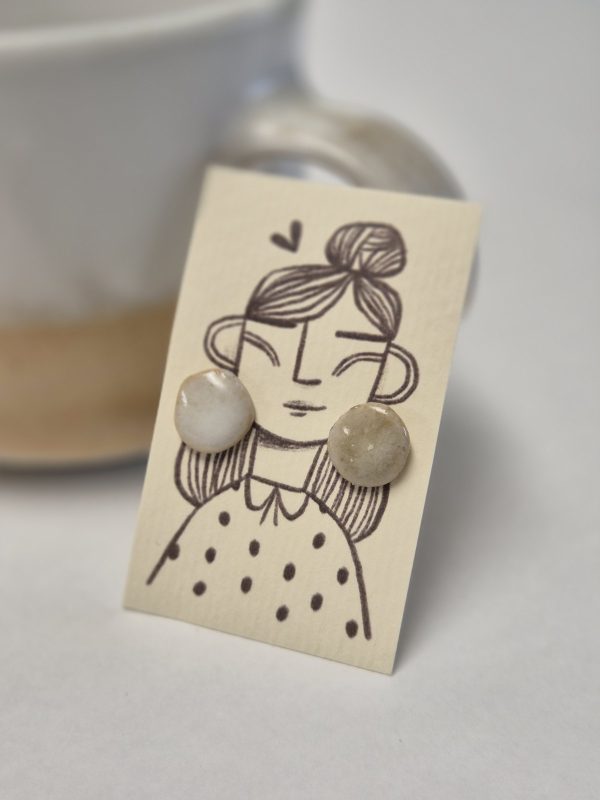 Wood fired earrings