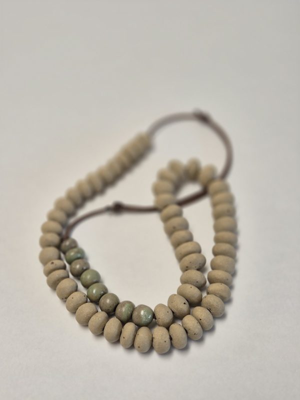 Ceramic necklace with beads