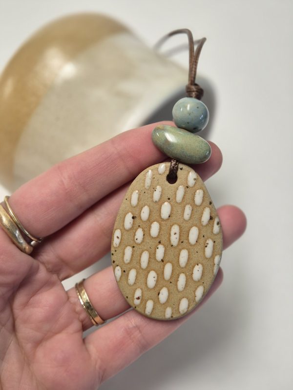Ceramic bohemian pendant