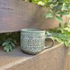 Big ceramic textured mug