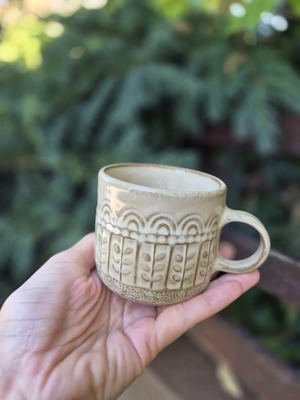 Rustic coffee cup