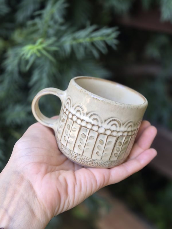 Rustic coffee cup