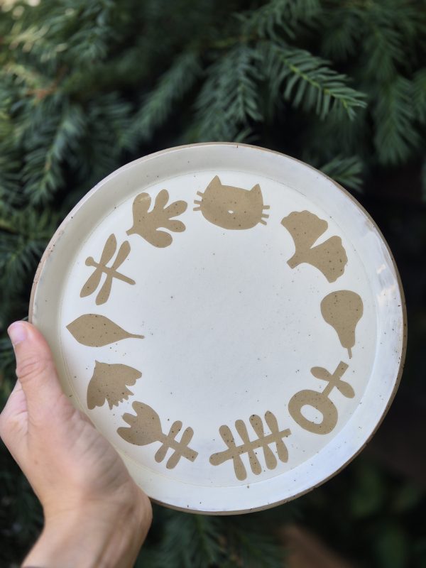 White ceramic plate